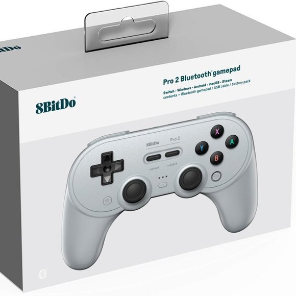8BitDo - Pro 2 Bluetooth Gamepad - Gray - Picture 1 of 6